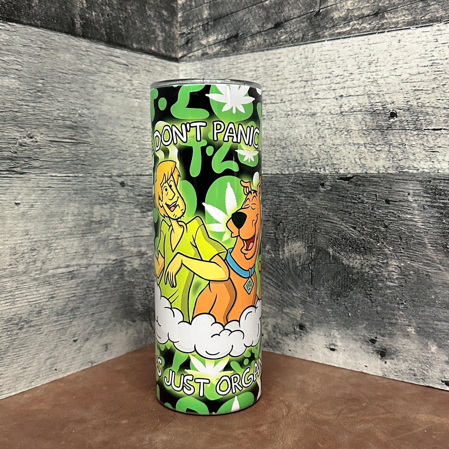 Dont panic its organic 20oz tumbler