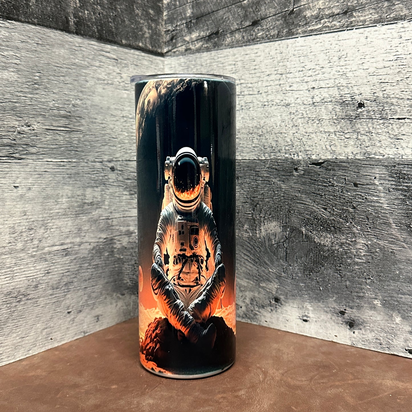 Meditating astronaut 20oz tumbler