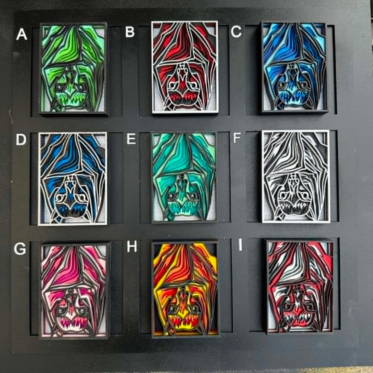 Hanging bat magnets
