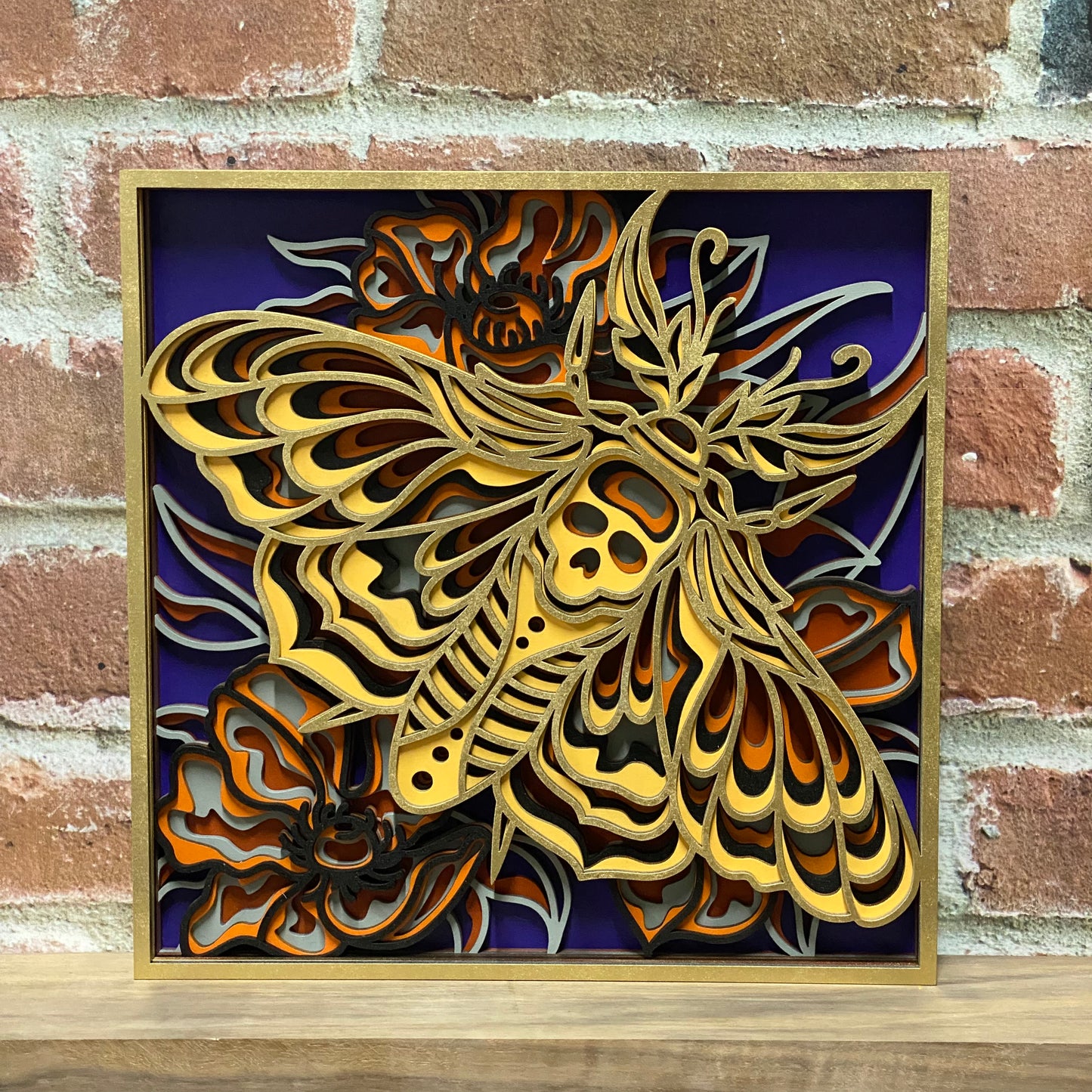 Layered Dead Moth