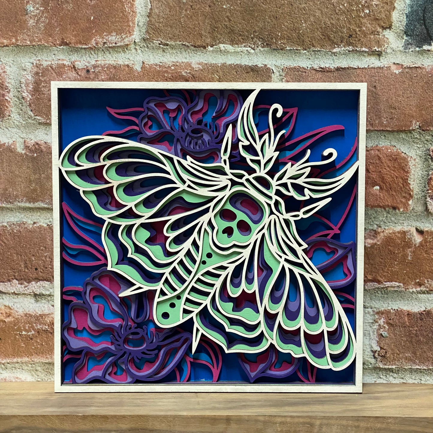 Layered Dead Moth