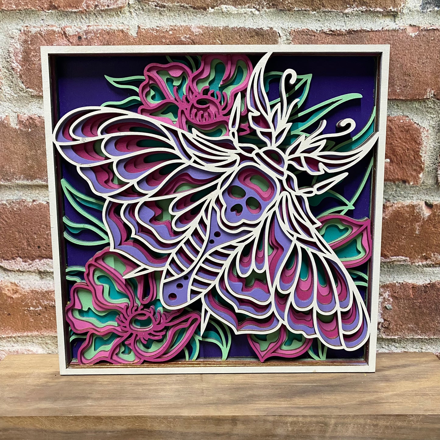 Layered Dead Moth