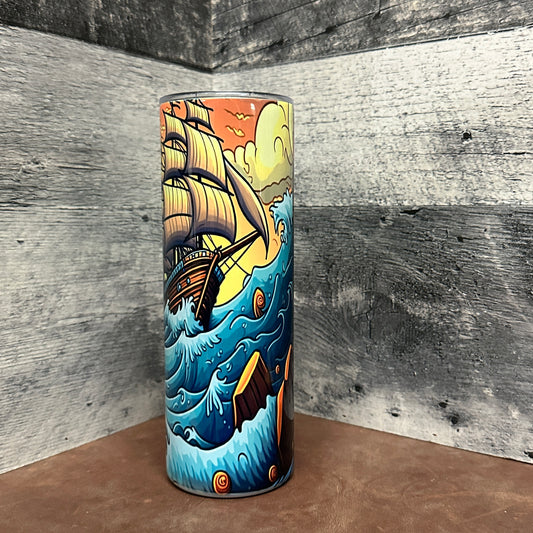 Sea crasher ship 20oz tumbler