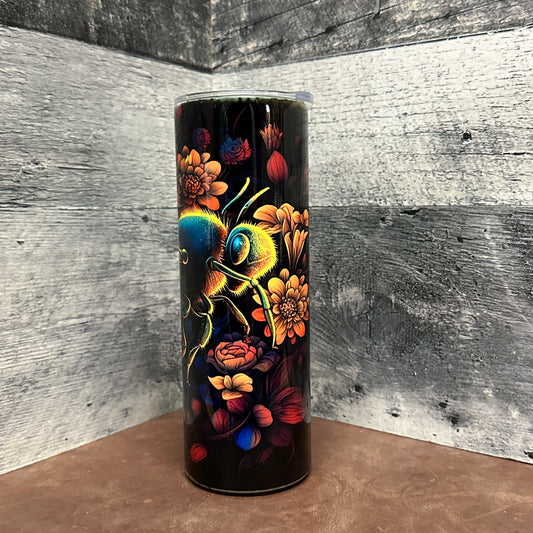 Bee n flowers 20oz tumbler