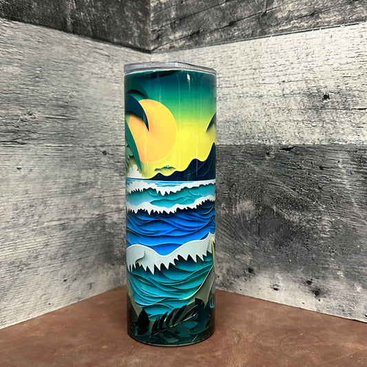 Waves crashing 20oz tumbler
