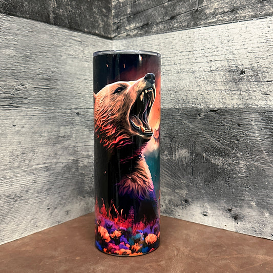 Bear roar 20oz tumbler