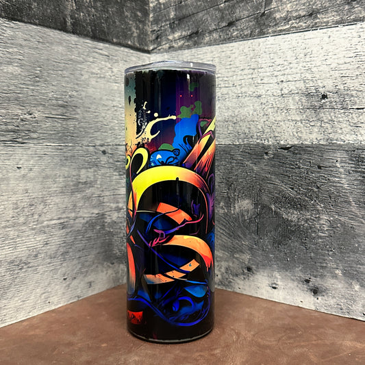Grafitti on the wall 20oz tumbler