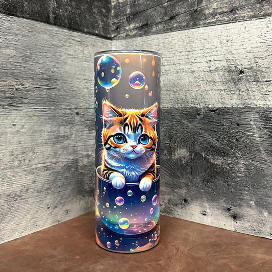 Kitty Bubbles 20oz tumbler