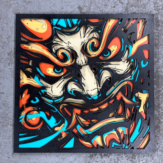 Layered Oni mask