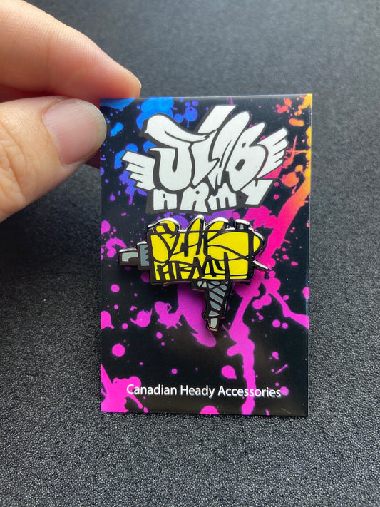 Uzi slab army lapel pin